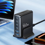 Tech-Protect sieninis įkroviklis DC160W-GAN 6-Port 160W - juodas -- Cell phone chargers