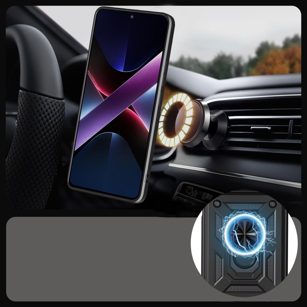 Tech-Protect CamShield Pro dėklas, skirtas Xiaomi Poco F8 - juodas -- Xiaomi Poco F8 / Poco F8