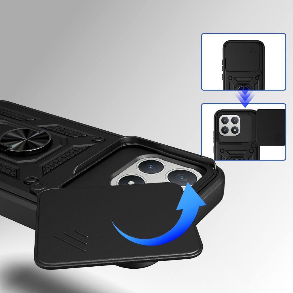 Tech-Protect CamShield Pro dėklas, skirtas Xiaomi Poco F8 - juodas -- Xiaomi Poco F8 / Poco F8
