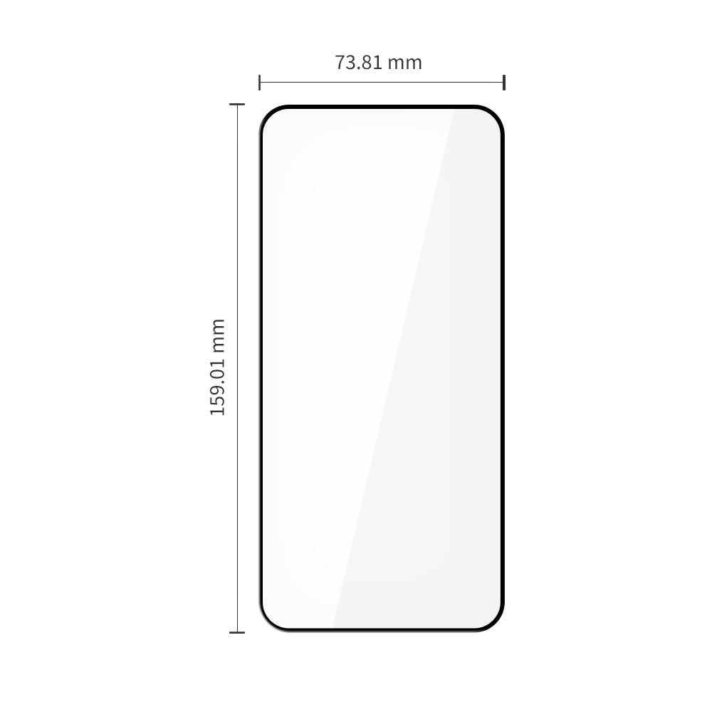 Tech-Protect Glass Fit+ 2-Pack Grūdintas stiklas, skirtas Xiaomi Redmi Note 15 Pro 5G - juodas -- Cell phone tempered glass