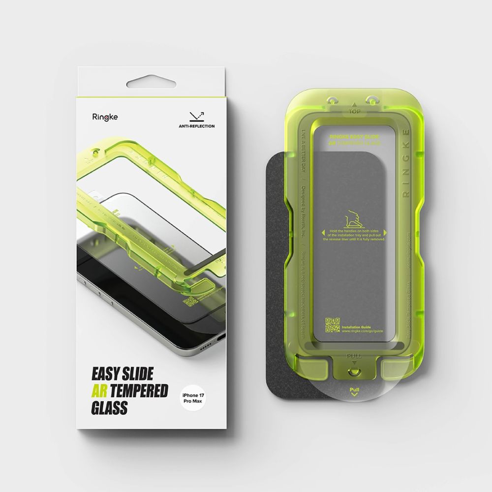Ringke Easy Slide antireflective grūdintas stiklas, skirtas iPhone 17 Pro Max -- Cell phone tempered glass