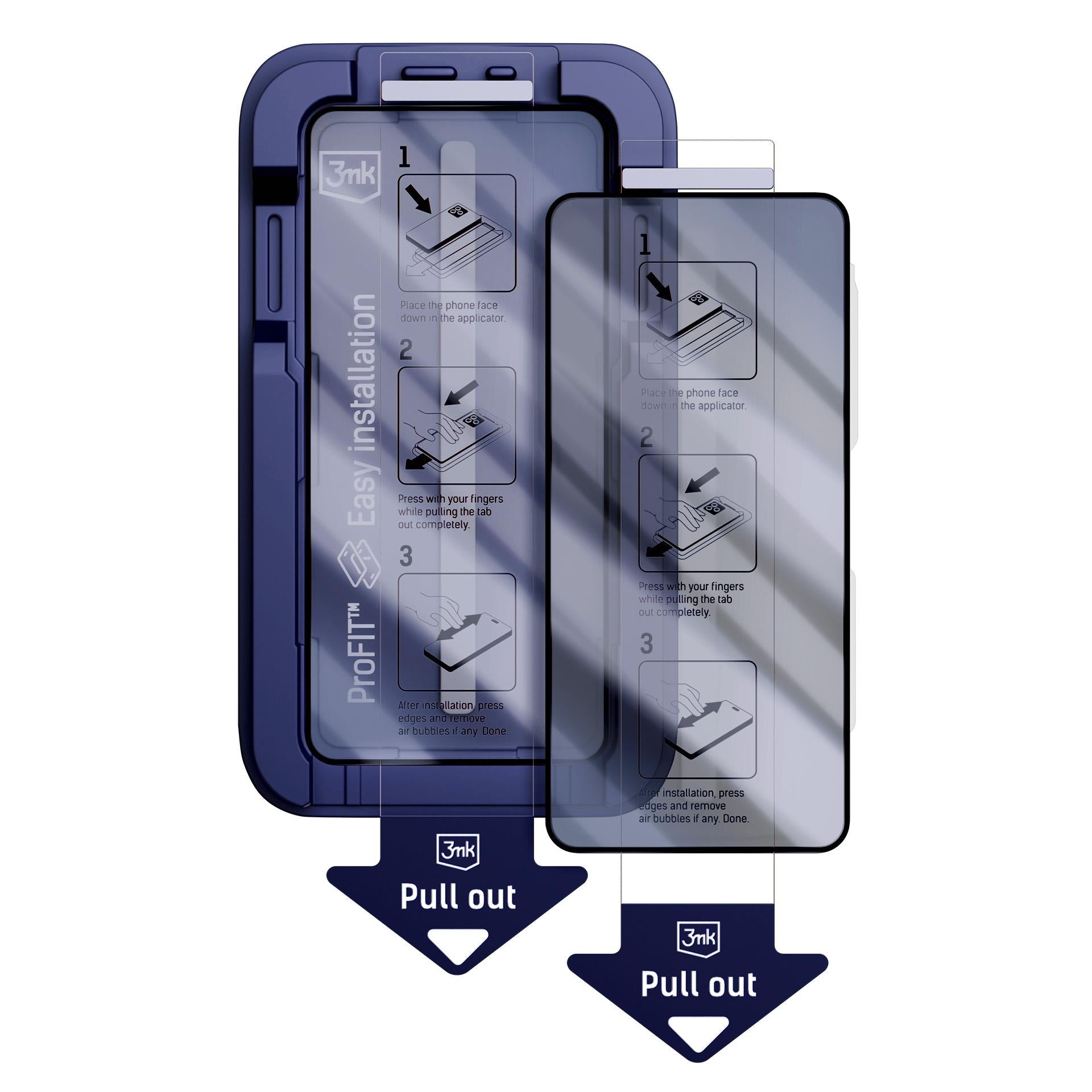 9H grūdintas stiklas su 3mk HardGlass Max Privacy filtru, skirtas Samsung Galaxy S26 Ultra -- Samsung Galaxy S26 Ultra