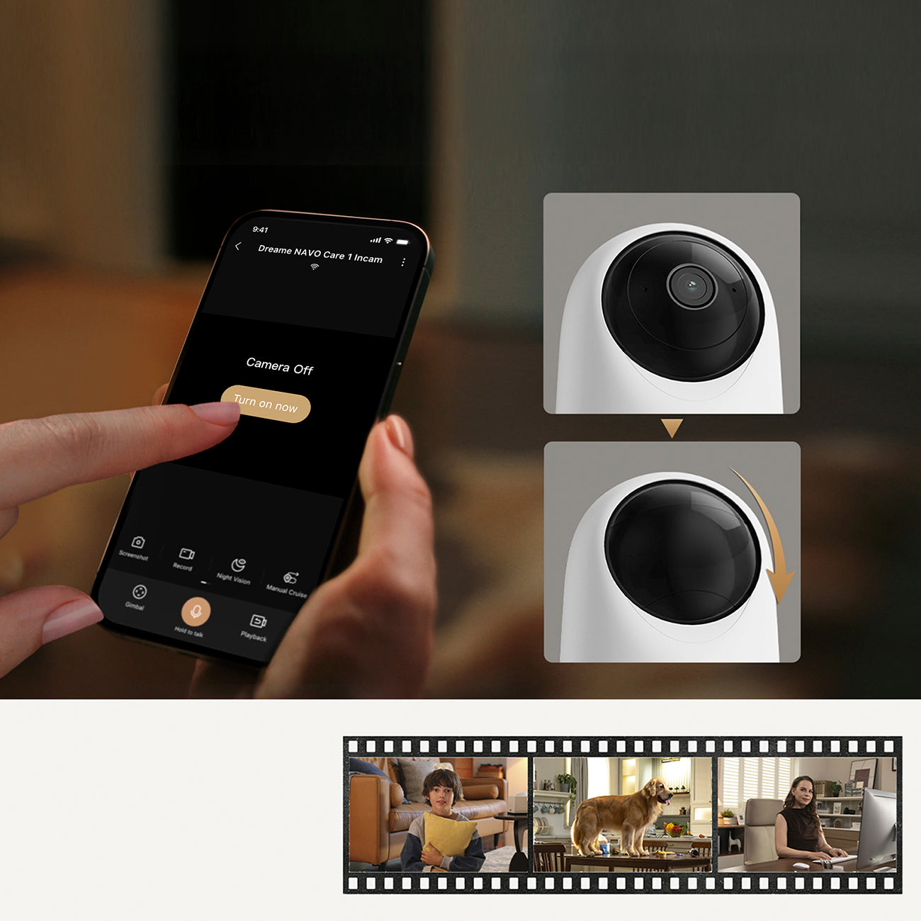 Dreame Navo Care 1 InCam vidaus kamera - balta -- Uncategorized
