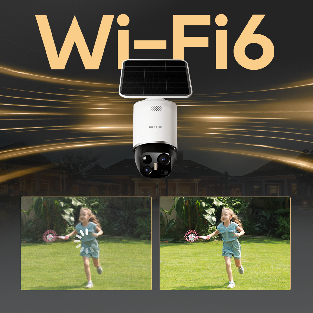 Dreame Navo Elite 1 Outcam 360° lauko kamera su saulės panele - balta -- Uncategorized