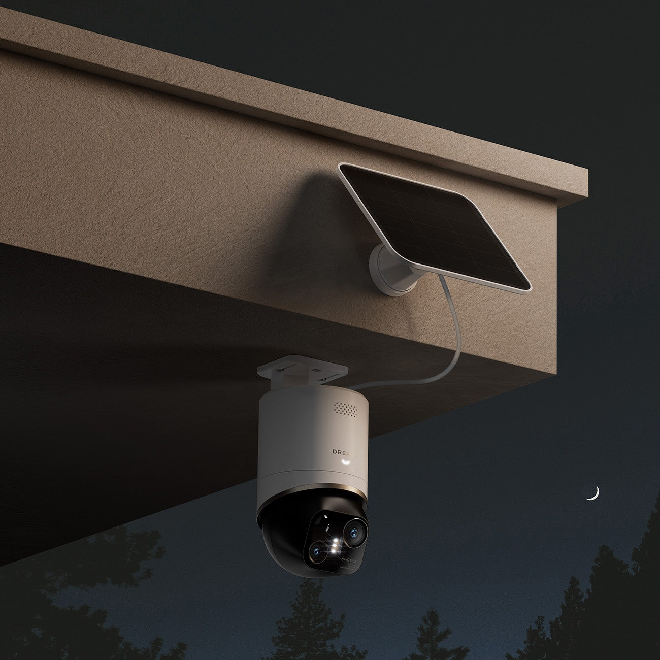 Dreame Navo Elite 1 Outcam 360° lauko kamera su saulės panele - balta -- Uncategorized