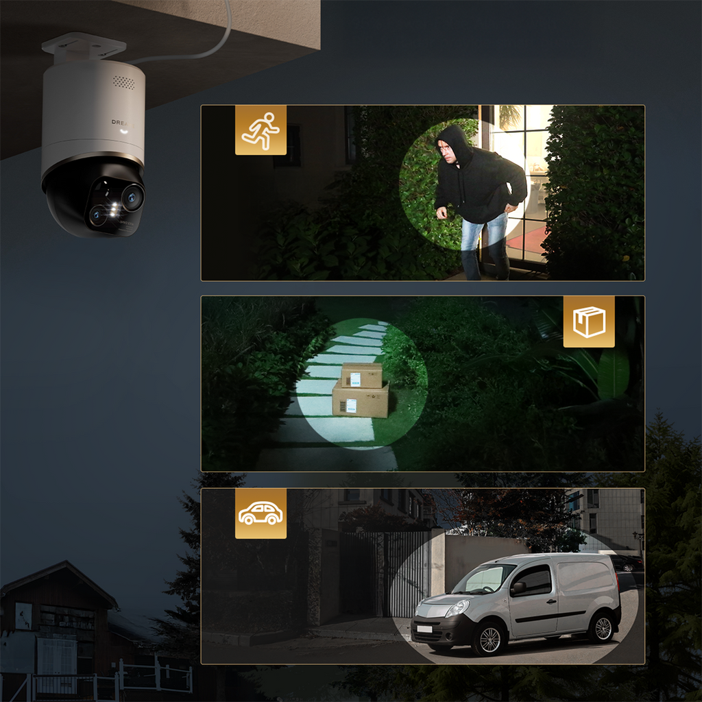 Dreame Navo Elite 1 Outcam 360° lauko kamera su saulės panele - balta -- Uncategorized