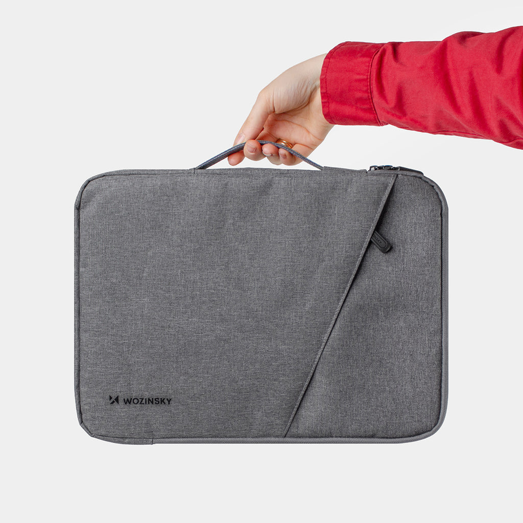 Wozinsky WTNP-14G 13-14" nešiojamojo kompiuterio krepšys su ištraukiama rankenėle - Pilkas -- Laptop Bags