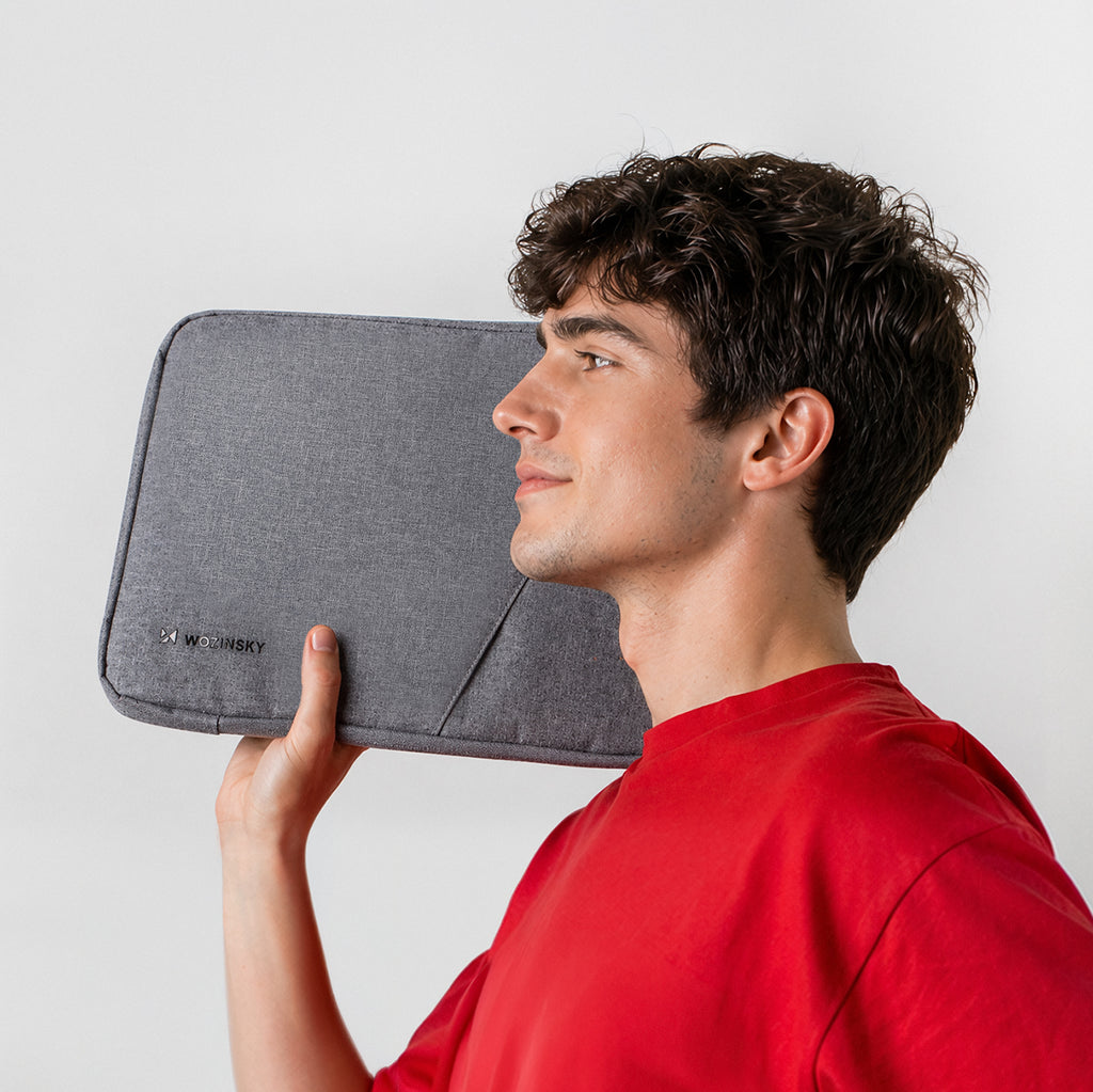 Wozinsky WTNP-14G 13-14" nešiojamojo kompiuterio krepšys su ištraukiama rankenėle - Pilkas -- Laptop Bags