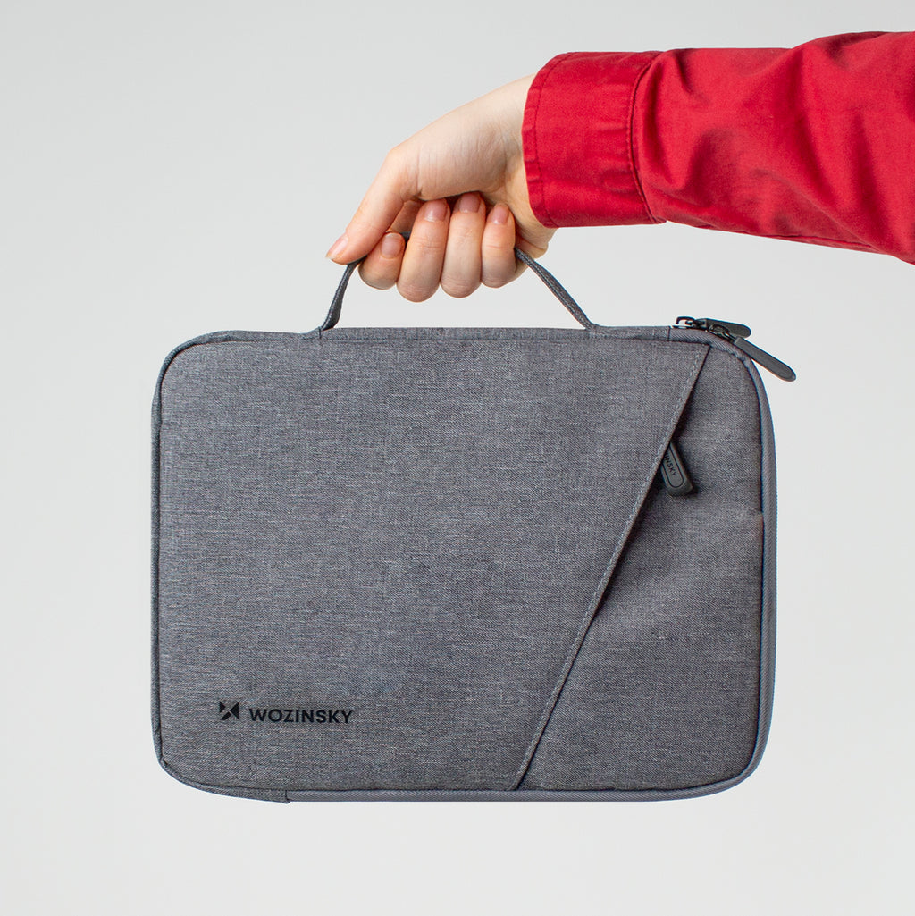 Wozinsky WTNP-11G 10-11" nešiojamojo kompiuterio krepšys su ištraukiama rankenėle - Pilkas -- Laptop Bags