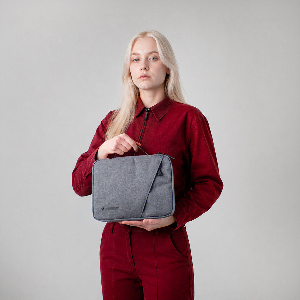 Wozinsky WTNP-11G 10-11" nešiojamojo kompiuterio krepšys su ištraukiama rankenėle - Pilkas -- Laptop Bags
