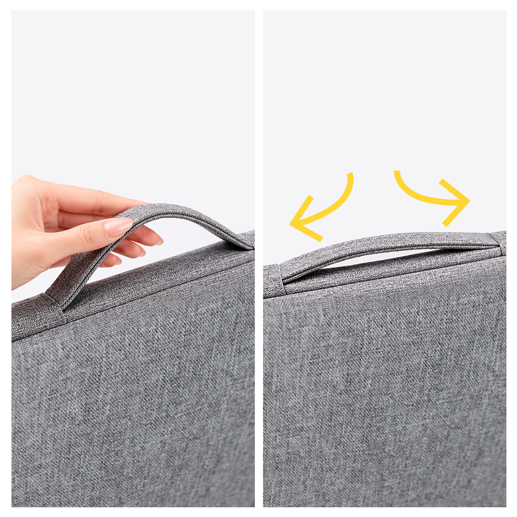 Wozinsky WTNP-11G 10-11" nešiojamojo kompiuterio krepšys su ištraukiama rankenėle - Pilkas -- Laptop Bags