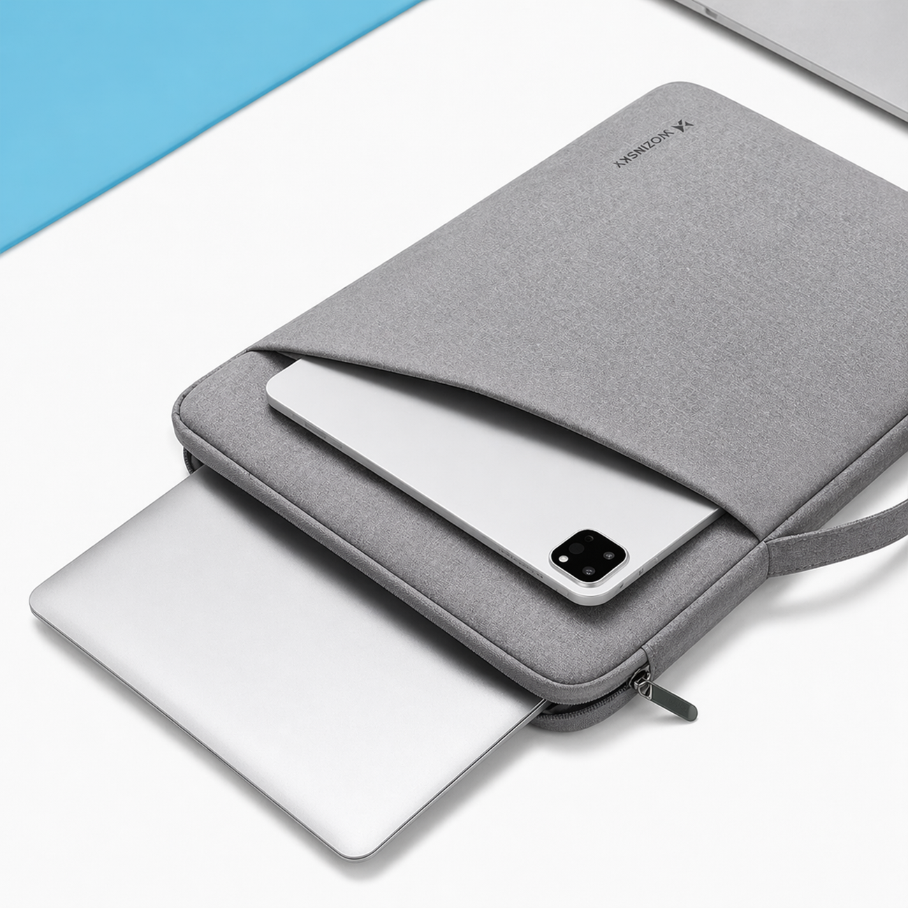 Wozinsky WTNP-11G 10-11" nešiojamojo kompiuterio krepšys su ištraukiama rankenėle - Pilkas -- Laptop Bags