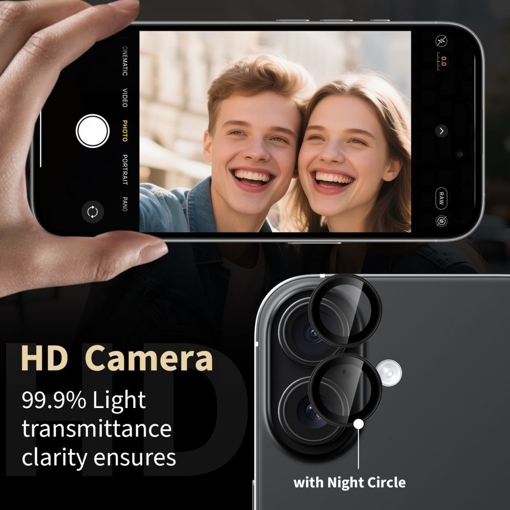 „Tech-Protect Camring Fit+“ fotoaparato dangtelis, skirtas Xiaomi Redmi Note 15 Pro 5G / 15 Pro+ – juodas -- Cell phone...