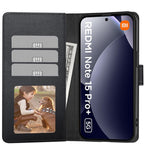 Tech-Protect piniginės dėklas, skirtas Xiaomi Redmi Note 15 Pro+ 5G - juodas -- Xiaomi Redmi Note 15 Pro+ 5G / Redmi Note...