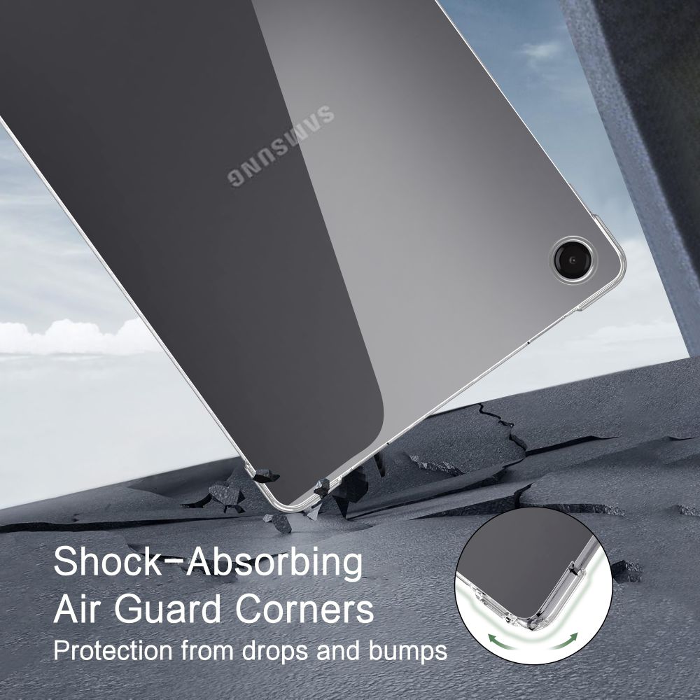 Tech-Protect FlexAir dėklas, skirtas Samsung Galaxy Tab A9+ / A11+ – skaidrus -- Samsung Galaxy Tab A9+ / Samsung A11+ /...