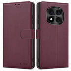 „Tech-Protect“ piniginės dėklas, skirtas „Xiaomi Redmi Note 15 Pro 5G“ – bordo spalvos -- Xiaomi Redmi Note 15 Pro 5G /...
