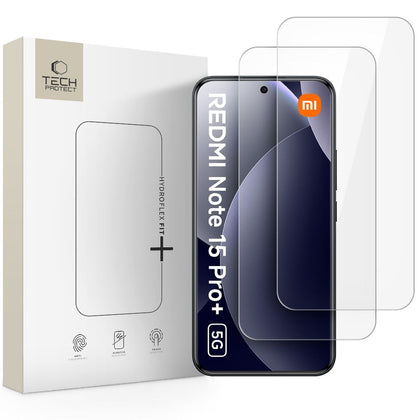 Tech-Protect Hydro flex+ 2-Pack hydrogel film, skirtas Xiaomi Redmi Note 15 Pro+ 5G -- Cell phone protection film