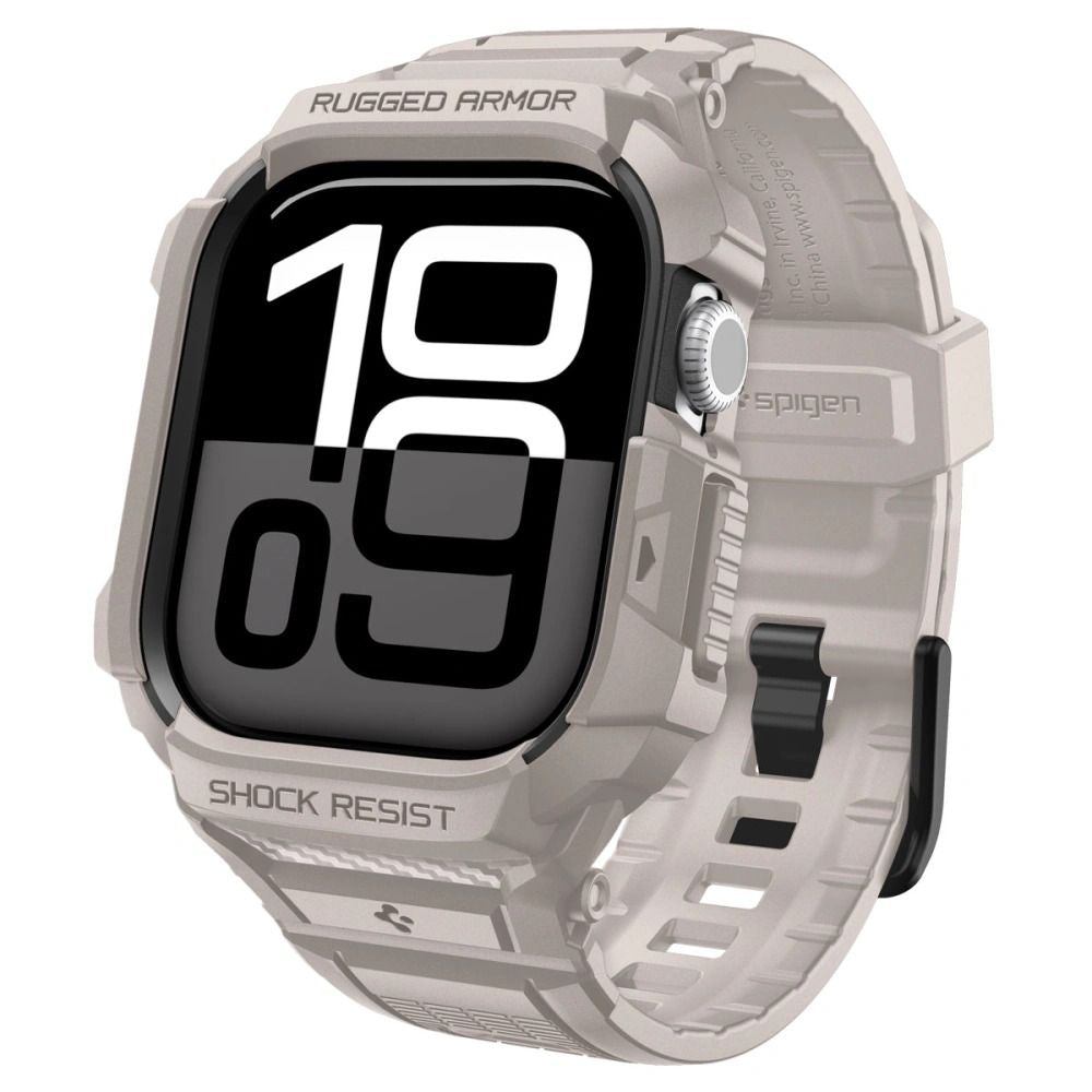 Spigen Rugged Armor Pro V2 Apple Watch Strap (46mm) – smėlio spalvos