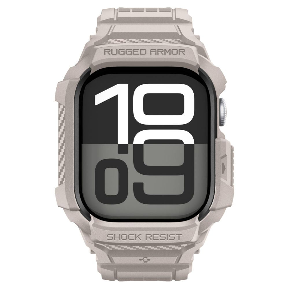 Spigen Rugged Armor Pro V2 Apple Watch Strap (46mm) – smėlio spalvos