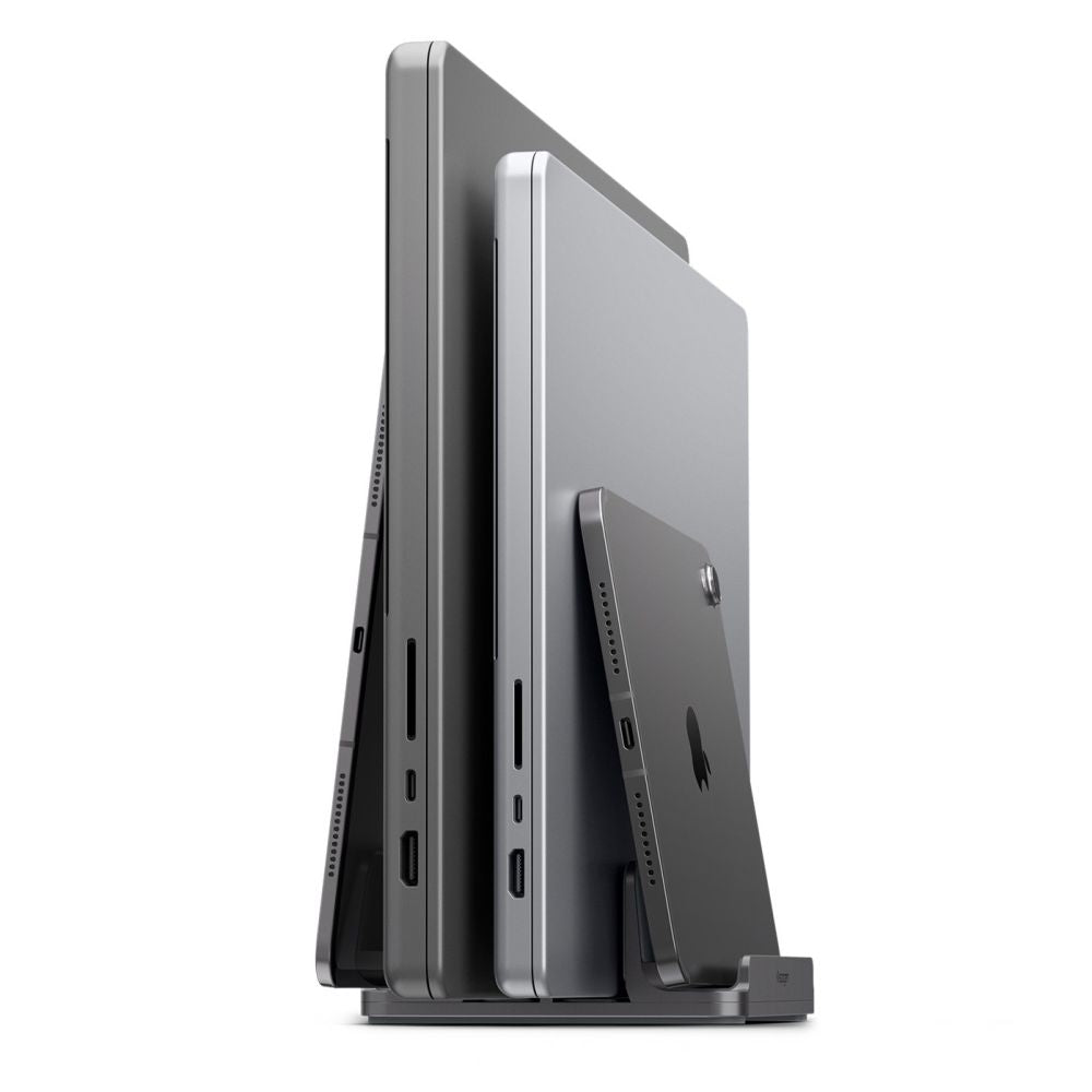 Spigen LD208S4 darbo stalo organizatorius nešiojamiesiems, planšetėms, išmaniesiems telefonams, klaviatūroms - pilka --...