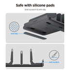 Spigen LD208S4 darbo stalo organizatorius nešiojamiesiems, planšetėms, išmaniesiems telefonams, klaviatūroms - pilka --...