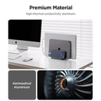 Spigen LD208S4 darbo stalo organizatorius nešiojamiesiems, planšetėms, išmaniesiems telefonams, klaviatūroms - pilka --...