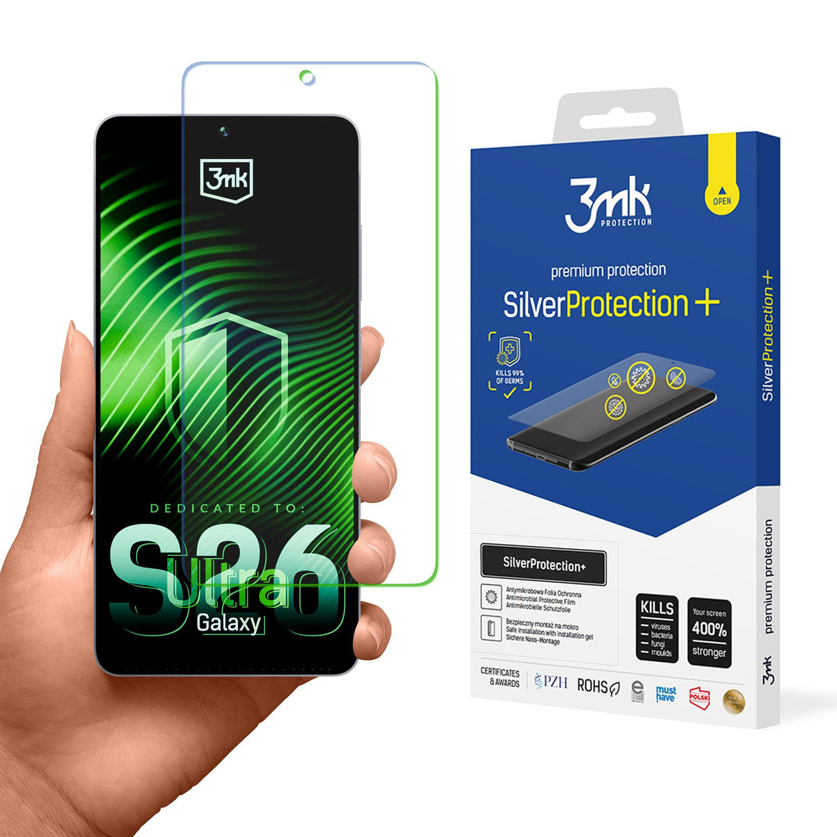 3mk SilverProtection+ apsauginė plėvelėm skirta Samsung Galaxy S26 Ultra