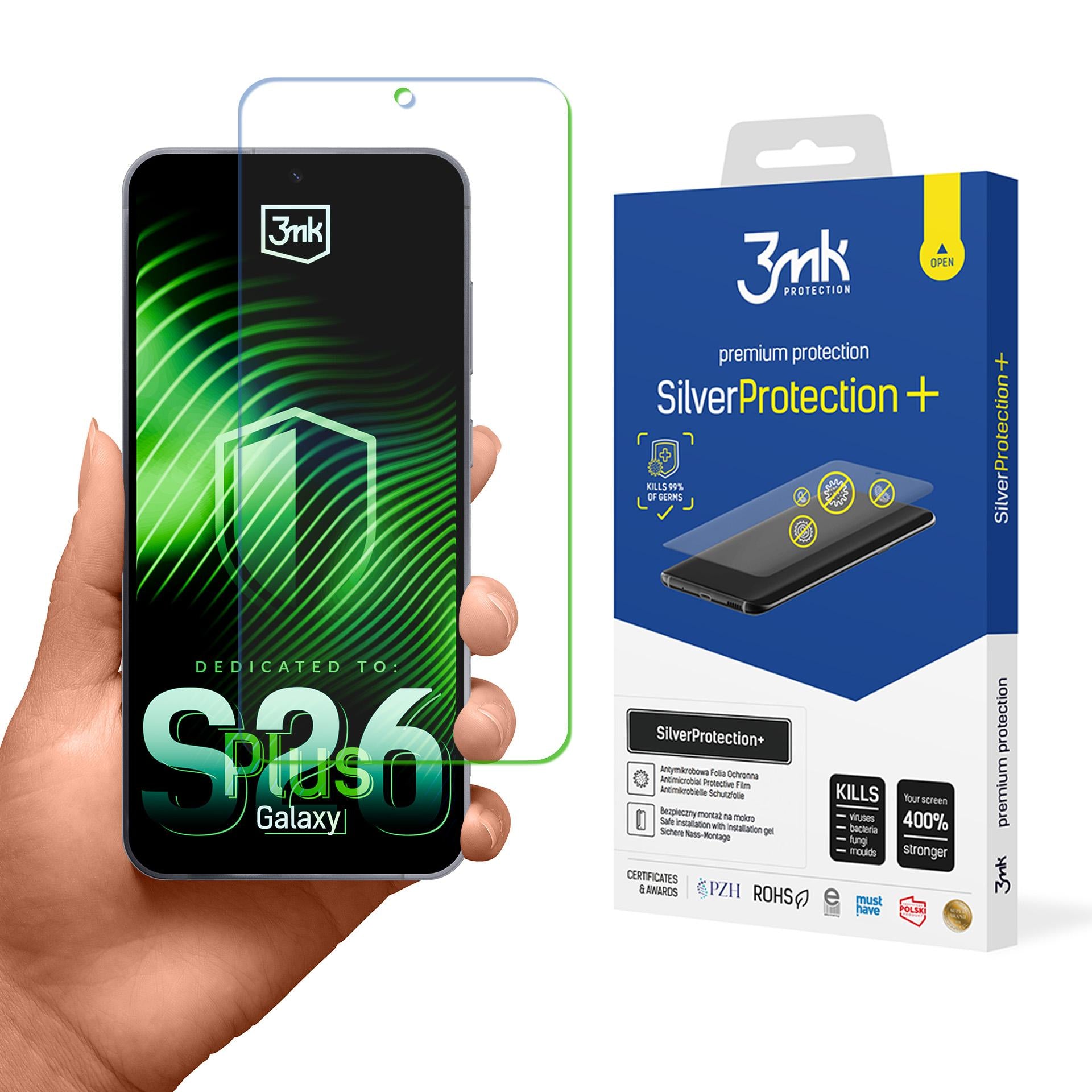 3mk SilverProtection+ apsauginė plėvelėm skirta Samsung Galaxy S26+