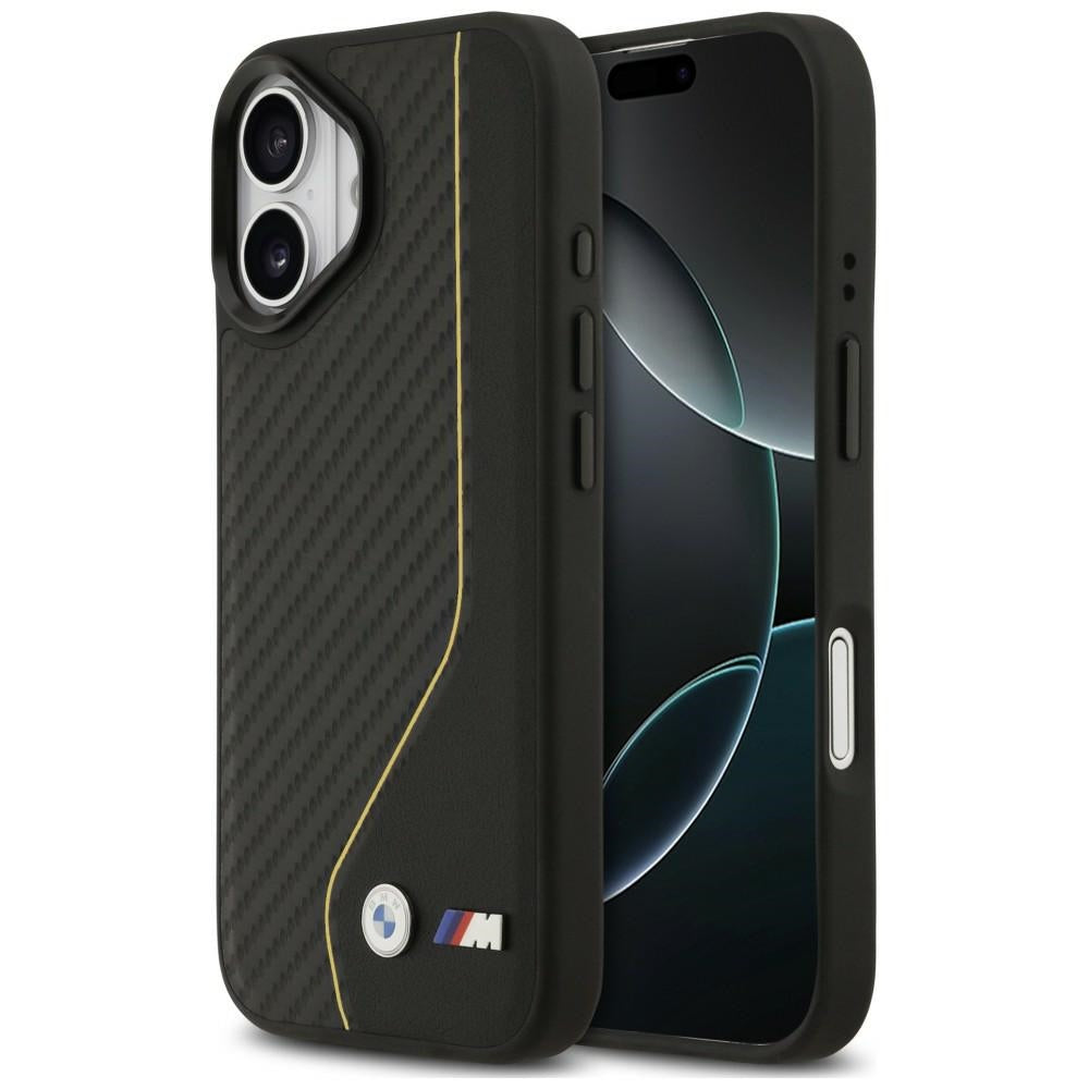BMW M anglies linija ir logotipas MagSafe iPhone dėklas 17 - geltonas -- Cell phone cases and covers