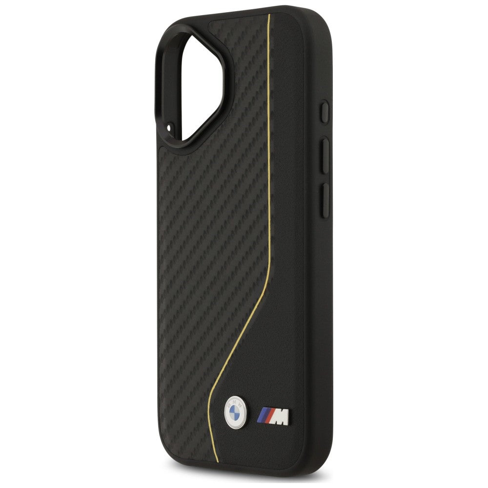 BMW M anglies linija ir logotipas MagSafe iPhone dėklas 17 - geltonas -- Cell phone cases and covers