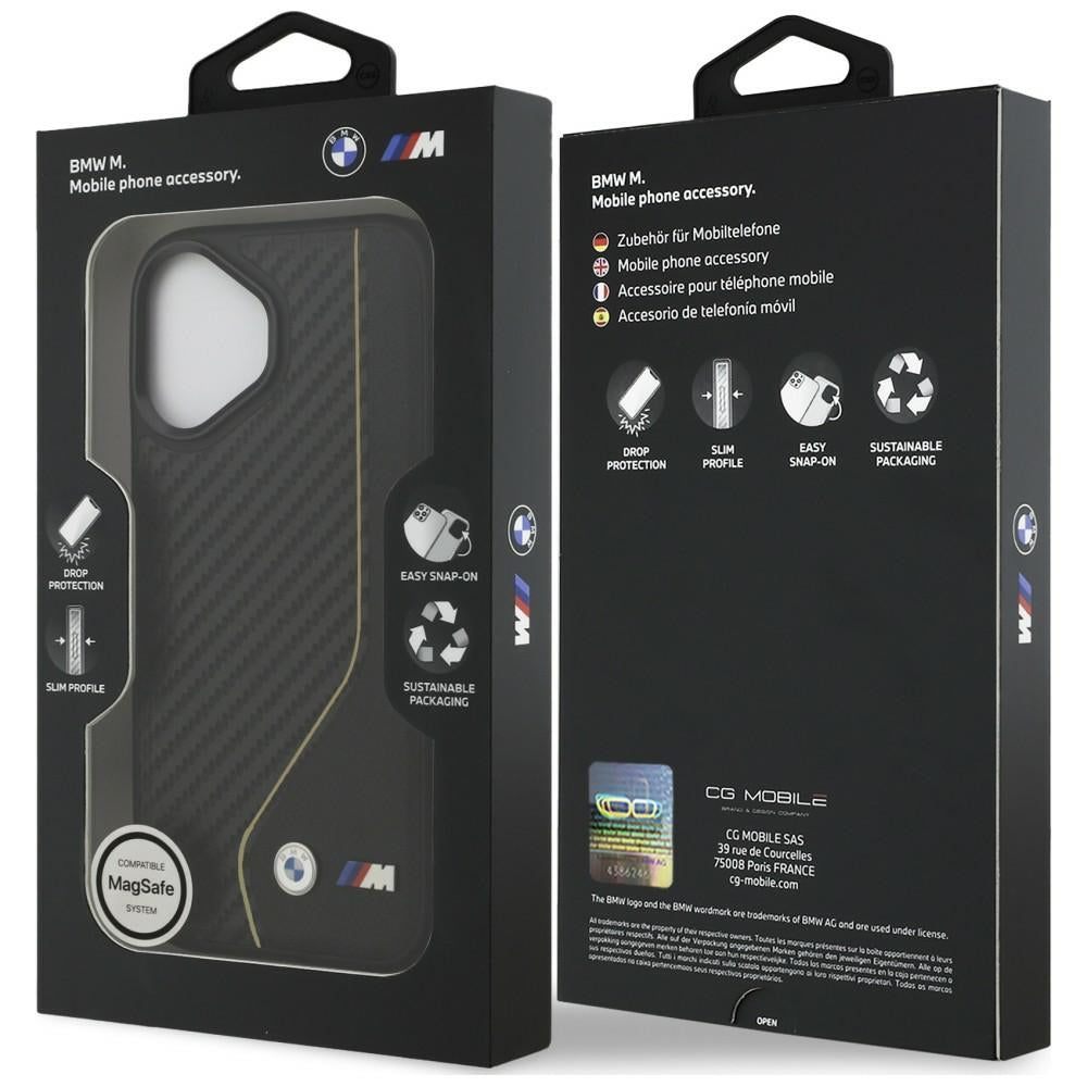 BMW M anglies linija ir logotipas MagSafe iPhone dėklas 17 - geltonas -- Cell phone cases and covers