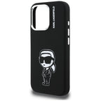 Karl Lagerfeld Silikoninis Karl Sketch MagSafe Dėklas, skirtas iPhone 16 Pro – juodas