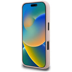 Karl Lagerfeld Silikoninis Karl Sketch MagSafe Dėklas, skirtas iPhone 16 Pro Max – rožinis