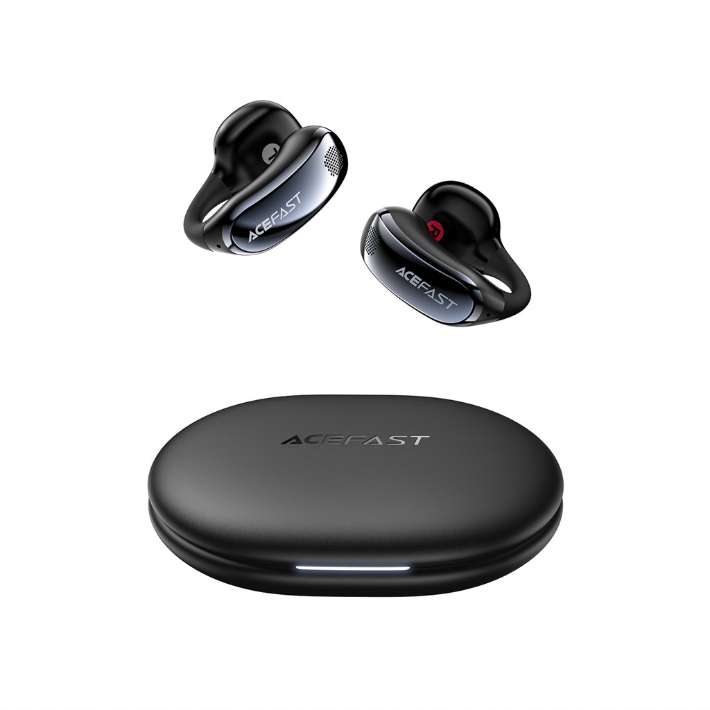 Acefast FA006 ACECLIP Pro ausies viduje belaidžiai ausiniai OWS - Juodi -- Headphones