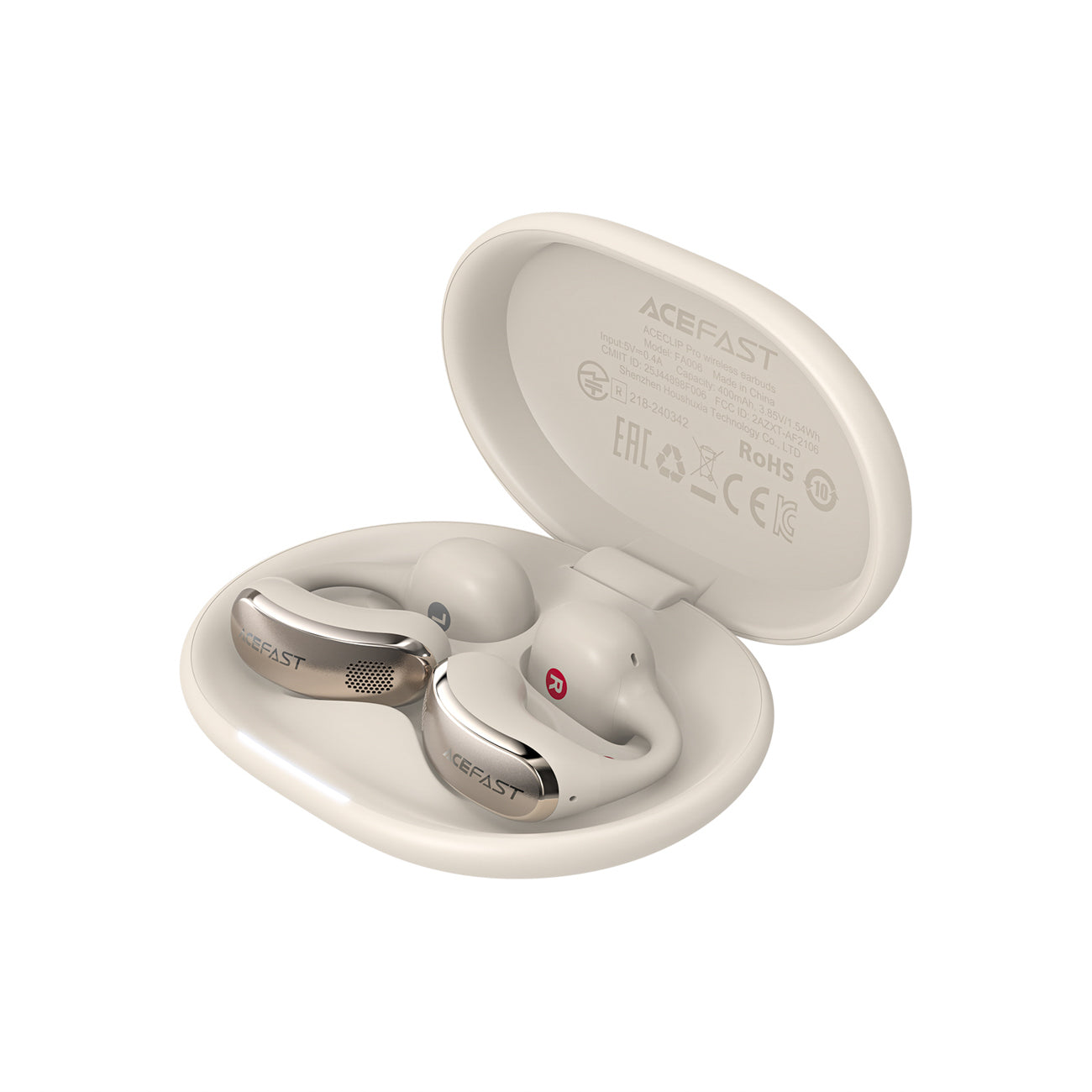 Acefast FA006 ACECLIP Pro ausies viduje belaidžiai ausiniai OWS - Auksinė -- Headphones