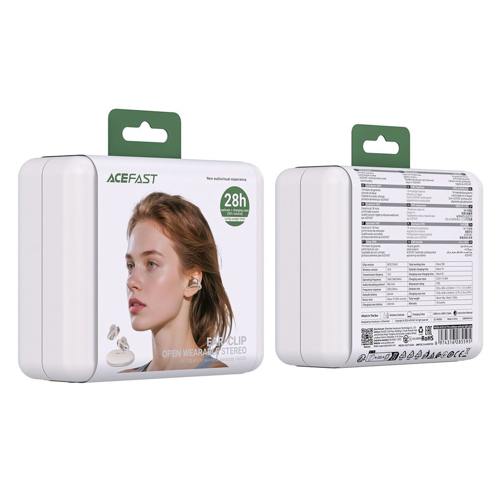 Acefast FA006 ACECLIP Pro ausies viduje belaidžiai ausiniai OWS - Auksinė -- Headphones