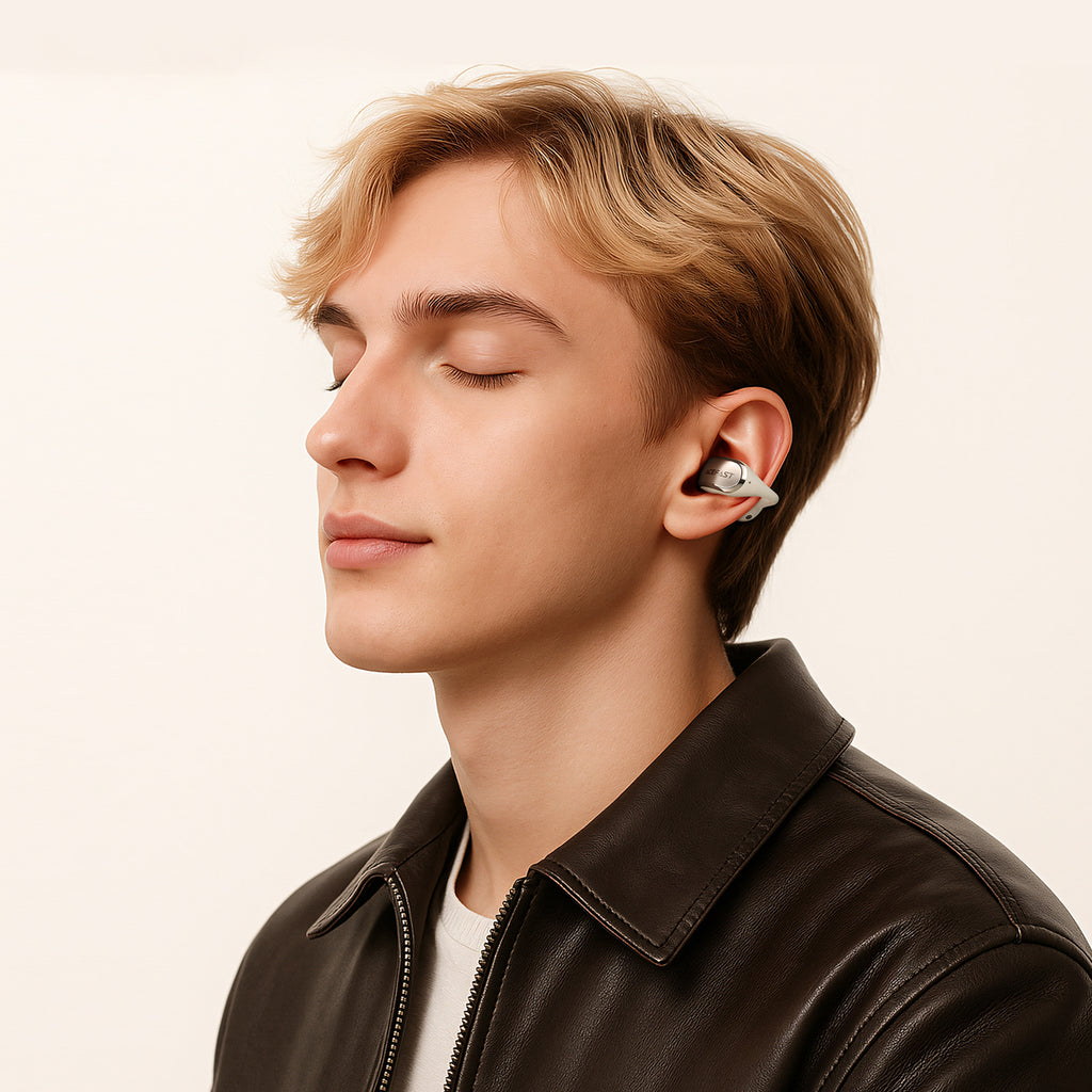 Acefast FA006 ACECLIP Pro ausies viduje belaidžiai ausiniai OWS - Auksinė -- Headphones