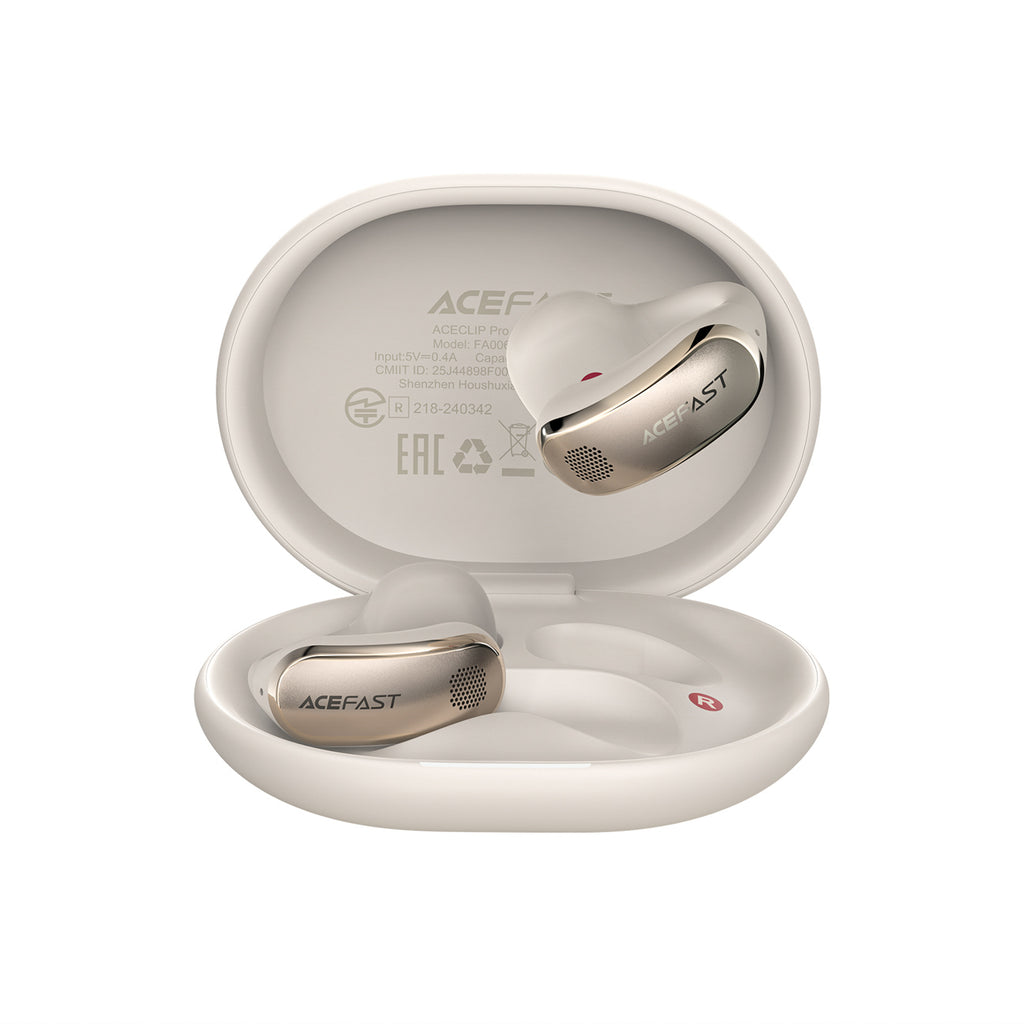 Acefast FA006 ACECLIP Pro ausies viduje belaidžiai ausiniai OWS - Auksinė -- Headphones