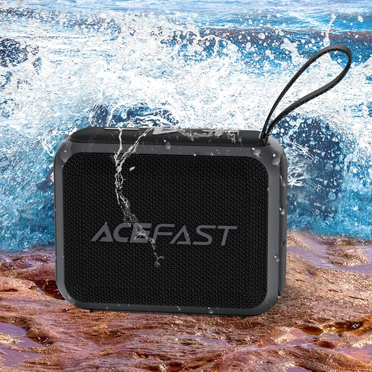 Acefast K4 Go Bluetooth 5.4 mini belaidis garsiakalbis - Juodas -- Bluetooth Speakers