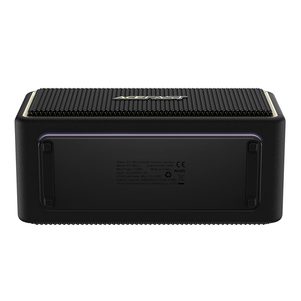 Acefast K3 Ultra Bluetooth 5.4 belaidis garsiakalbis - Juodas -- Bluetooth Speakers