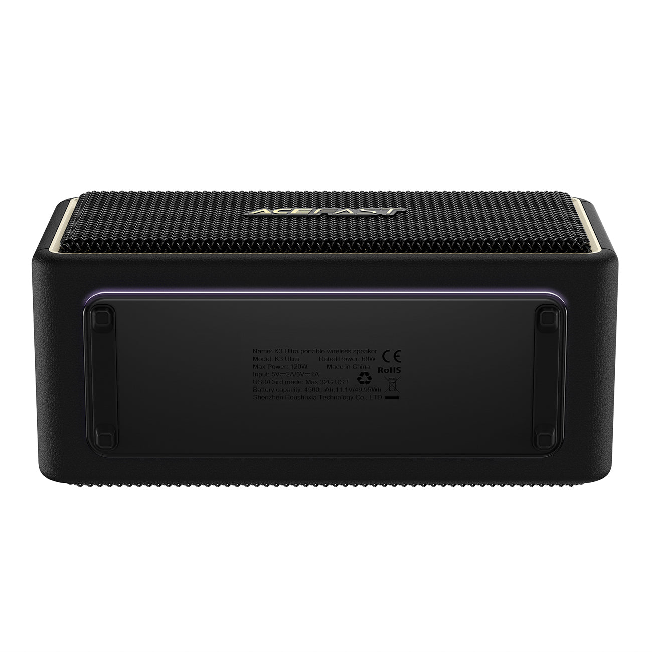 Acefast K3 Ultra Bluetooth 5.4 belaidis garsiakalbis - Juodas -- Bluetooth Speakers