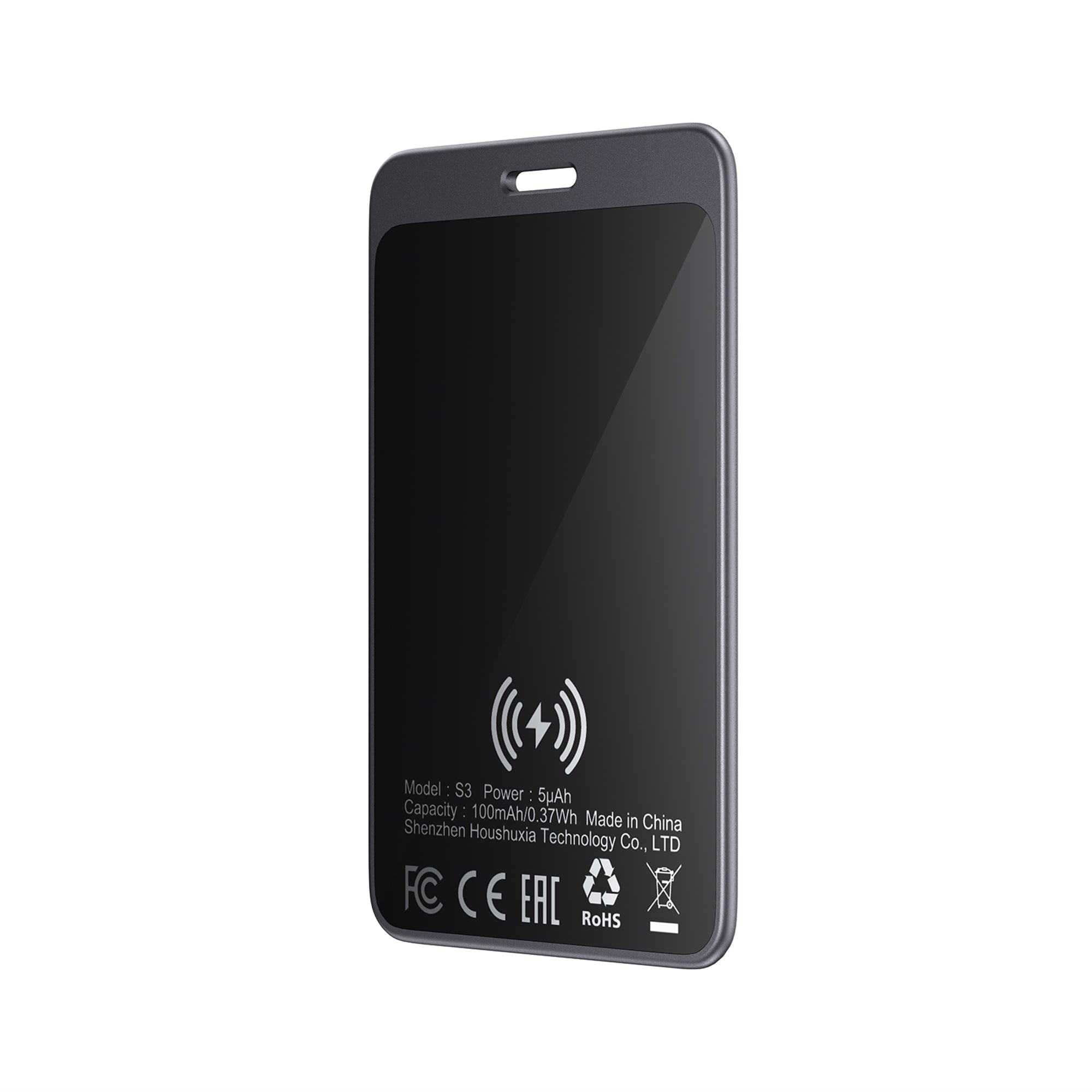 Acefast S3 Bluetooth lokatorius kortelės formos, suderinamas su Apple Find My - pilka spalva -- Other phone accessories