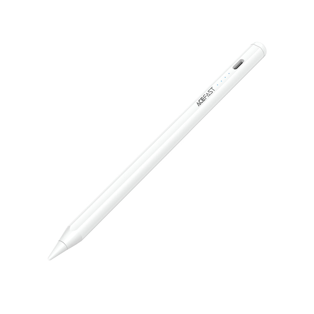 Acefast V1 universalus talpinamasis rašiklis su 2 keičiamais antgaliais - Balta -- Stylus Pens