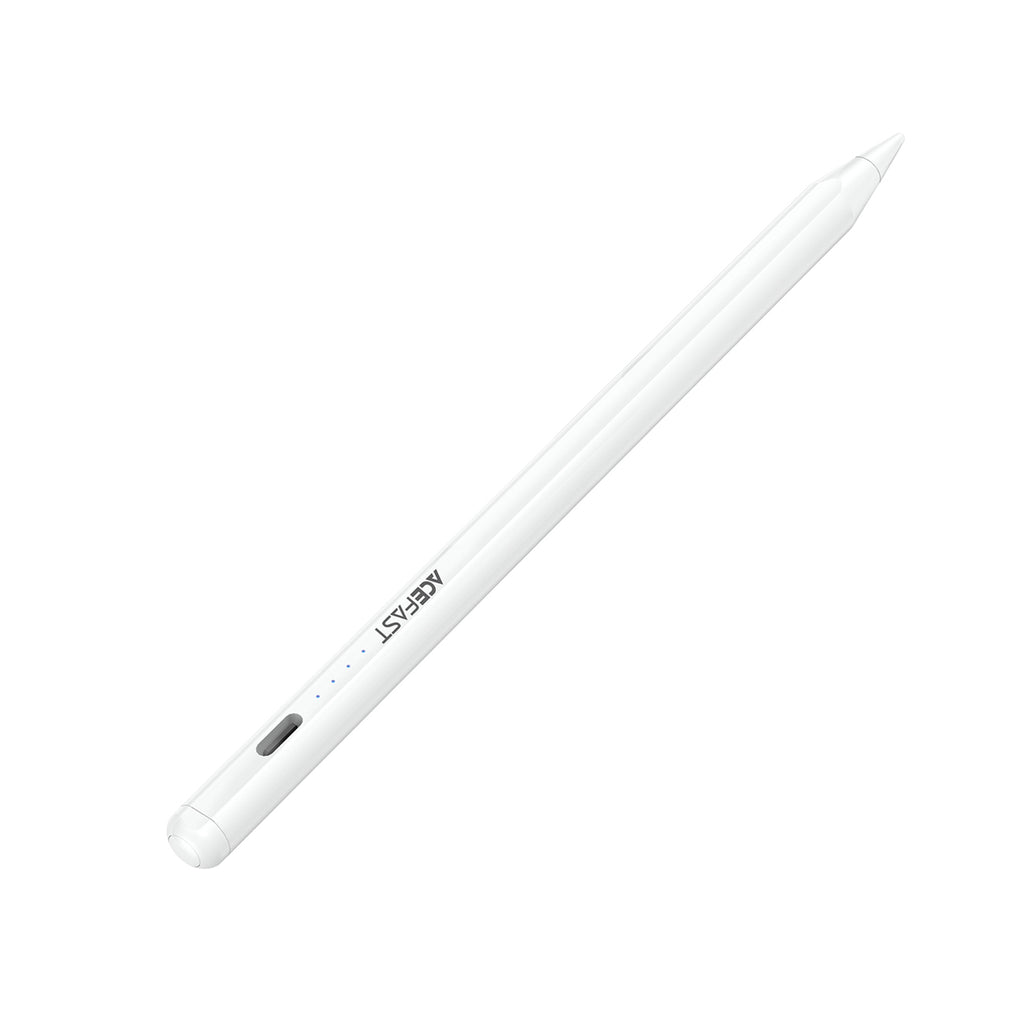 Acefast V1 universalus talpinamasis rašiklis su 2 keičiamais antgaliais - Balta -- Stylus Pens