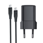 Acefast A118 30W GaN USB-C sienos įkroviklis su USB-C - USB-C kabelu 1.2m - juodas -- Cell phone chargers