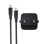 Acefast A118 30W GaN USB-C sienos įkroviklis su USB-C - USB-C kabelu 1.2m - juodas -- Cell phone chargers