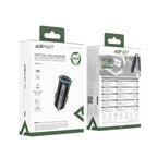 Acefast B16 95W USB-A + USB-C Automobilinis Įkroviklis - Pilkas -- Car chargers