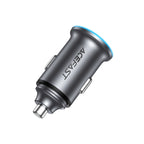 Acefast B15 65W USB-A + USB-C Automobilinis Įkroviklis - Pilkas -- Car chargers