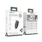 Acefast B15 65W USB-A + USB-C Automobilinis Įkroviklis - Pilkas -- Car chargers