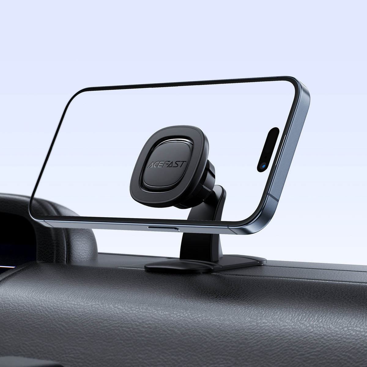 Acefast D51 magnetinis automobilinis telefono laikiklis prietaisų skydeliui - juodas -- Cell phone holders